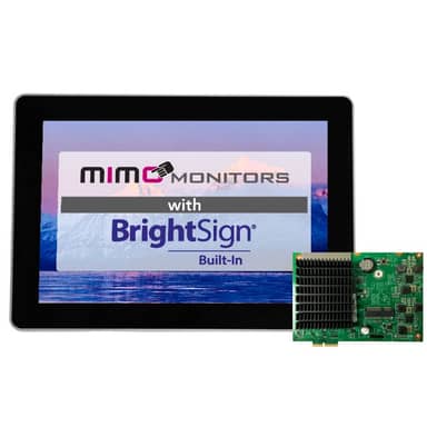 Mimo Vue with BrightSign built in Capacitive touch display POE