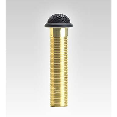 Brushed Alum Low Profile Boundary Mic Omni; 3 Pin XLR