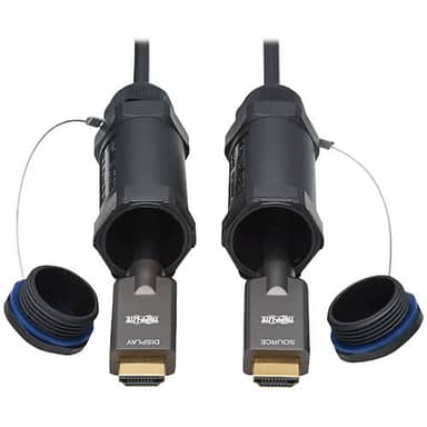 High-Speed Armored HDMI Fiber Active Optical Cable (AOC), 4K, M/M, 328 ft.