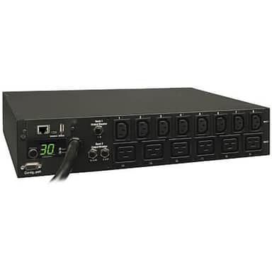 5.5kW Single-Phase Switched PDU - LX Interface, 208/230V Outlets (8 C13
