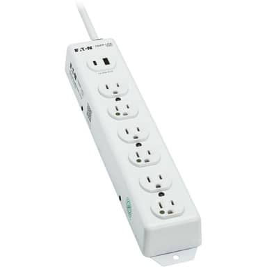 UL 1363 Medical Hospital Power Strip 6 Outlets USB Charging Antimicrobial 6ft Cord