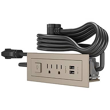 Radiant Furniture Power Center SwitchedNickel