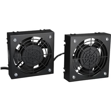 Wallmount Rack Enclosure Cooling Roof Fan Kit 120V 5-15P