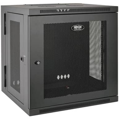12U Wall Mount Rack Enclosure Cabinet Swinging Hinged Door