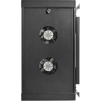 SmartRack 6U Low-Profile Side-Mount Wall-Mount Mini Rack Enclosure, Black