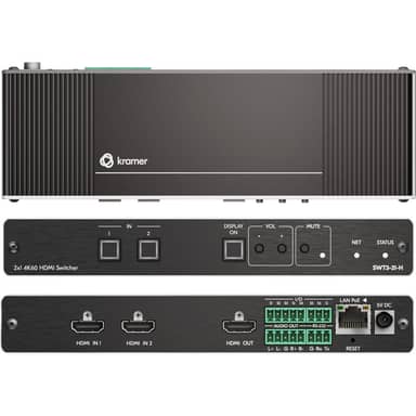 4K60 4 4 4 4x1 HDMI Switcher with audio and control