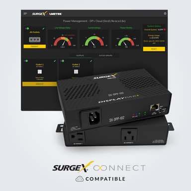 IP Connected Multi-Stage Surge Suppression, Detachable Power Cord
