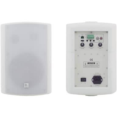 6.5Inch, OnWall 2Way Powered Speakers - White