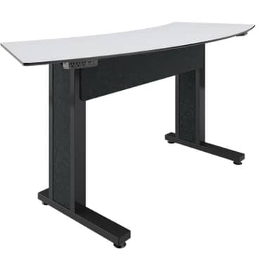 Forum 3 Person Arc Table, 38" Counter Height, Dark Finish