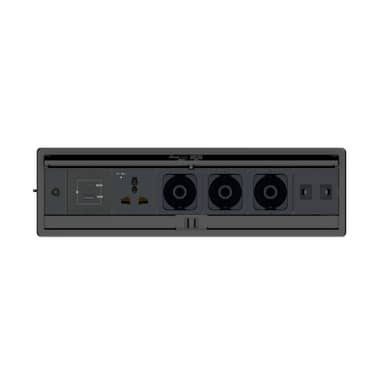 Plus, Black Table elegant tabletop connectivity box with a lid for 6