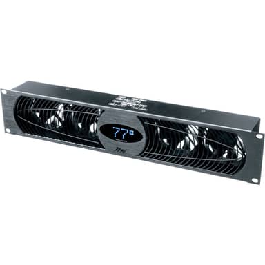 ULTRA QUIET FAN PANEL W/DISPLAY BLK ANODIZE