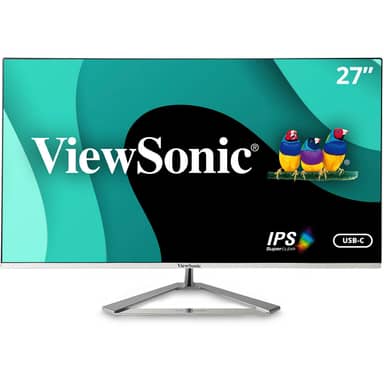 ViewSonic 27" 4K UHD Thin-Bezel IPS Monitor with USB-C, HDMI DisplayPort 3840x2160