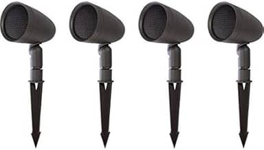 Sonance 93436 - Garden Series Passive 2-Way Outdoor Speakers 4.1 (Set of 4) - Dark Brown